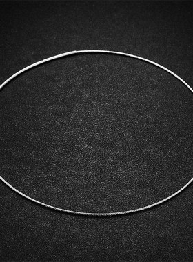 意大利项圈925银穿珠子锁骨链