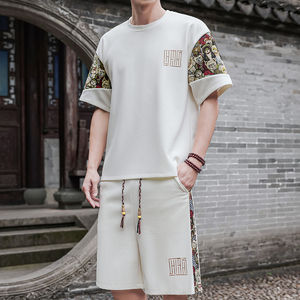 男士休闲运动套装男刺绣小熊风A266-1-TZ8807-P47特批控78图片