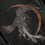 盘扣夹克宽松外套春季刺绣风立领2025新款A266-1-JK1909-P90，男装夹克，电商A266-1