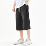 棉麻风七分裤男抽绳宽松男装复古休闲裤夏季A266-1-K87-P40，男装牛仔裤，电商A266-1
