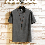 圆领抽绳两件套风休闲男装运动套装修身夏A266-1-TZ1989-P60，男装休闲套装，电商A266-1