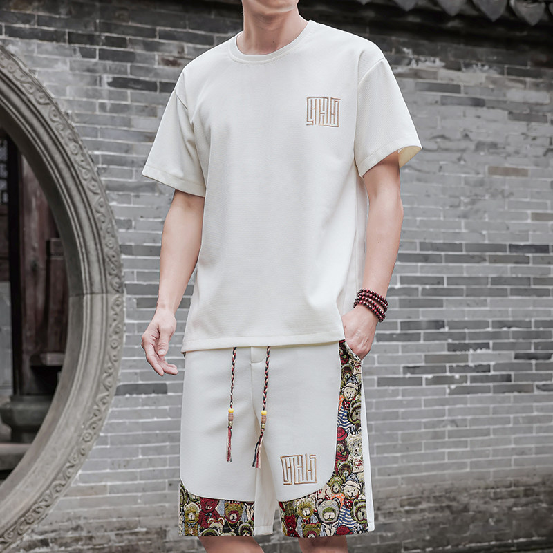小熊刺绣运动套装男休闲风一套A266-1-TZ7708-P48特批控78,男装休闲套装,电商A266-1