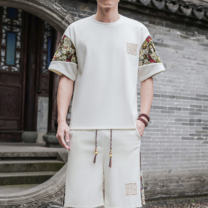 男士休闲运动套装男刺绣小熊风A266-1-TZ8807-P47特批控78图片