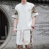 男士休闲运动套装男刺绣风一套A266-1-TZ8808-P50特批控78，男装休闲套装，电商A266-1