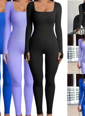 Women Jumpsuit Big Size Sashes Bodycon Rompers Black YUYA