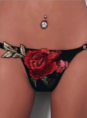YCDXUR   性感绣花丁字裤Вышитые стринги