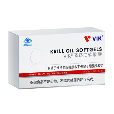 逢时蓝帽磷虾油守护血脂健康