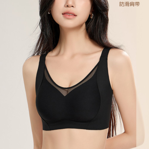 韩馨8988柔氧无痕内衣女收副乳聚拢防下垂薄款无钢圈舒适养护文胸