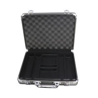 Texas Hold 'em Poker chip box high-end set 200 pieces, 300 pieces, 500 pieces portable aluminum box card room storage box 100 thumbnail 3