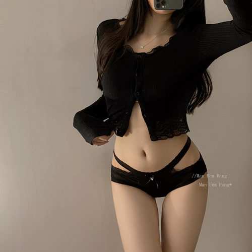 蕾丝内裤女士低腰透气无痕三角裤