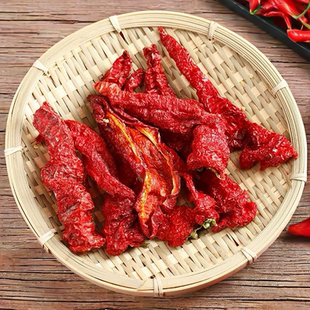 新疆特产 焉耆猪大肠肉辣椒螺丝椒辣皮子干辣椒 炒 肉厚味香 做酱