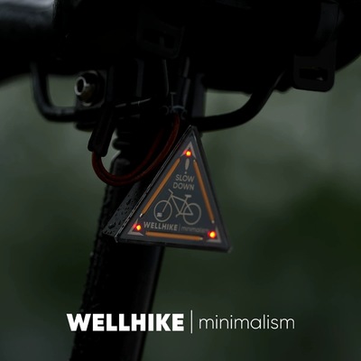 户外WELLHIKE骑行三角灯车尾灯