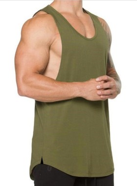 Men's vest solid color summer V-neck男装背心纯色夏季V领