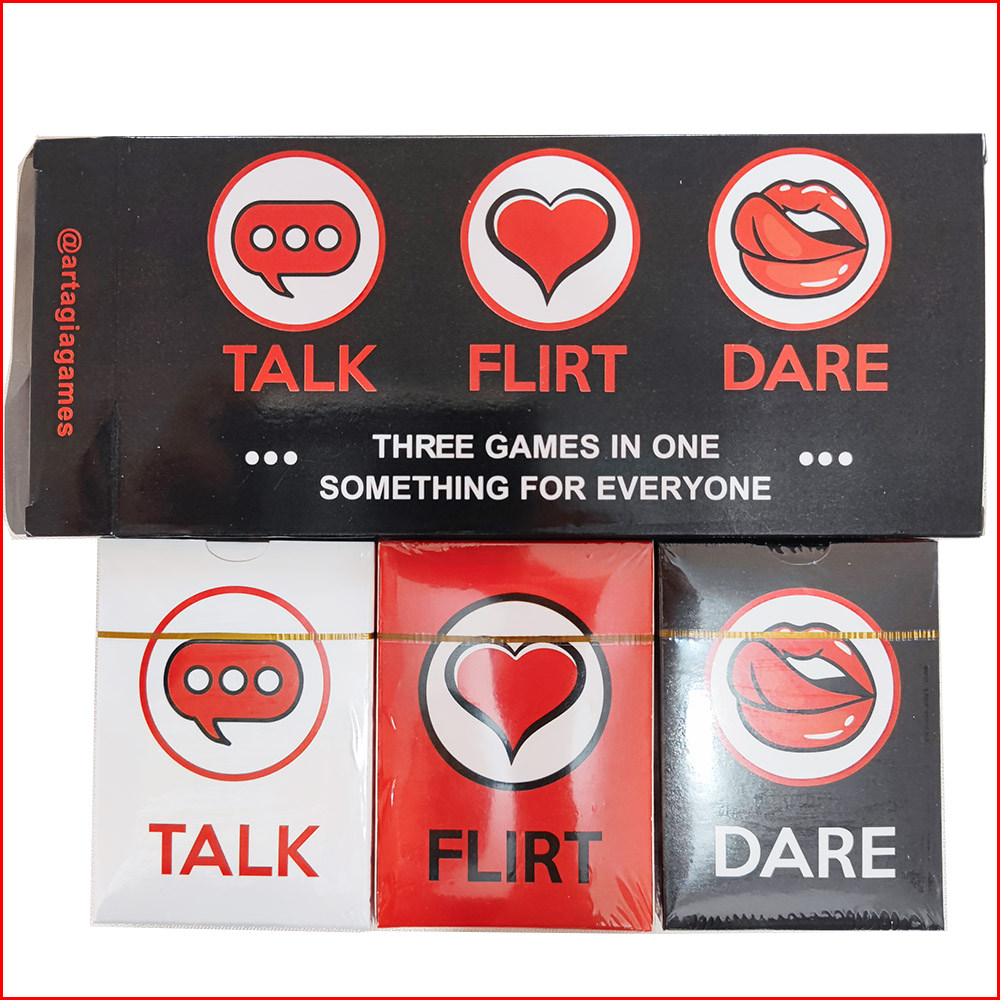talk flirt or dare谈话诱惑大冒险谈情说爱桌游全英文游戏卡牌