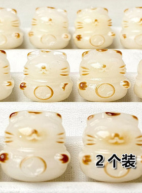 白玉菩提雕刻小众配饰串珠
