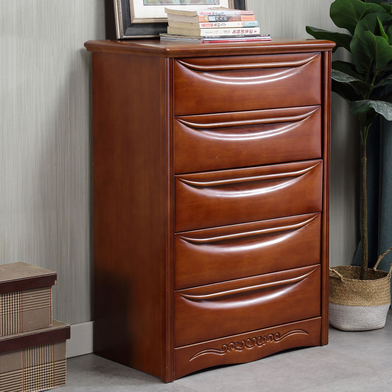 卧室置物柜五斗柜抽屉柜实木中式
