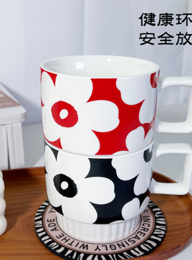 生日礼物女马克杯家用陶瓷水杯伴手礼ins高颜值精致咖啡杯子礼盒