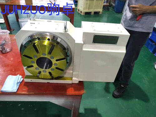 潭佳HR-320R-K 转台 分度盘 第四轴 中心高210油压刹车圆盘尾座