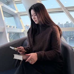 胸围55衣长60 回购王圆领100%羊绒上衣 9902 山羊绒拉绒