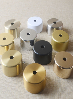 吊灯小号50mm60mm厚料吸顶盘改装圆形盒灯座射灯电镀烤漆灯具diy