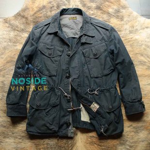 美式 M43夹克 复古宗师RL销魂磨破做旧水洗褶皱硬挺胡椒盐M65