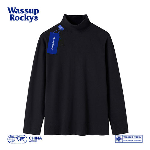 WASSUPROCKY长袖打底衫德绒高领