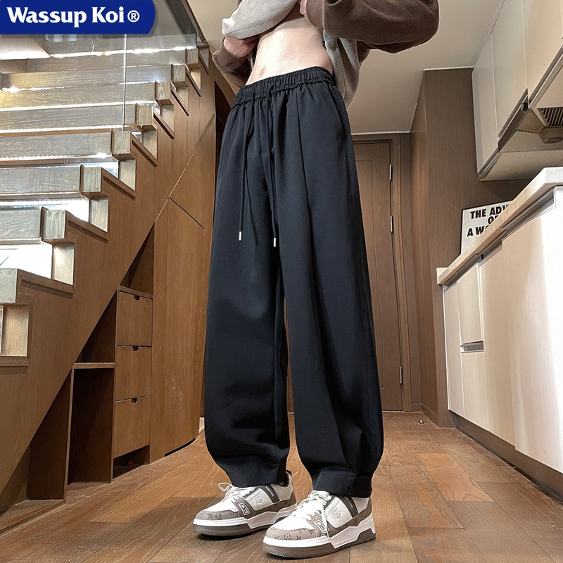 WASSUPKOI联名宽松束脚运动长裤