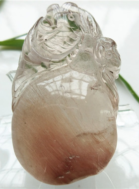 黄兔毛顺发晶鲤鱼蝙蝠吊坠跳龙门