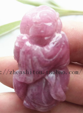 红纹石招财童子吊坠阿根廷宝石