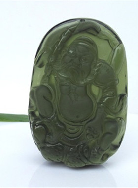 天然捷克陨石钟馗送礼男女款吊坠