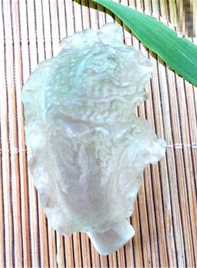 氟绿宝石百财绿萤石大白菜吊坠