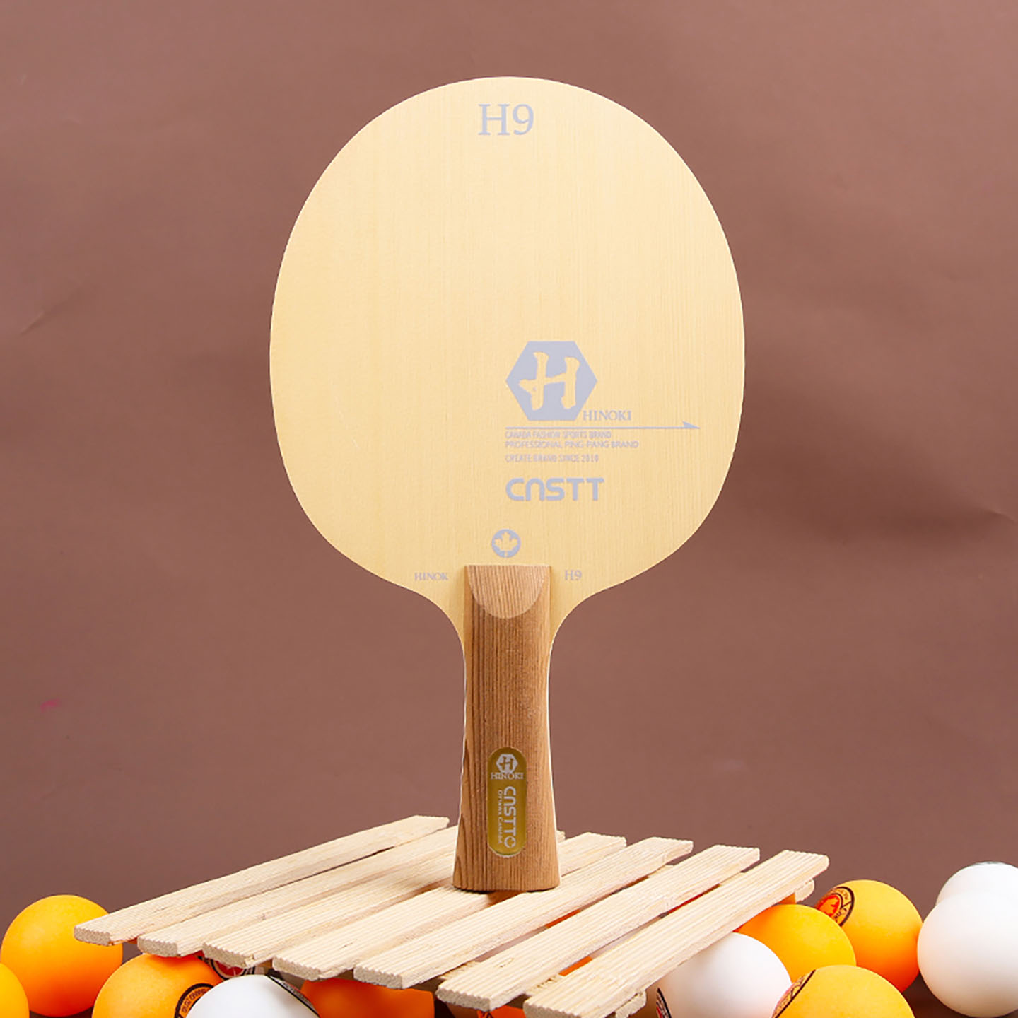 凯斯汀九层桧木高弹乒乓底板