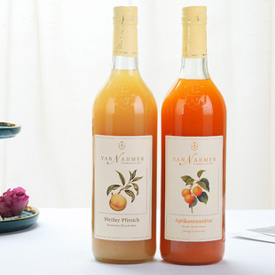 德国梵纳门果汁白桃汁黄杏汁进口Van Nahmen慕享果汁NFC果汁饮料
