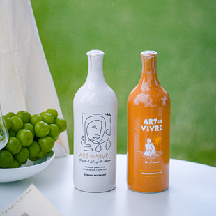 南法酒王花瓶酒！法国吉哈伯通陶罐艺术家半干白葡萄酒橙意橙酒