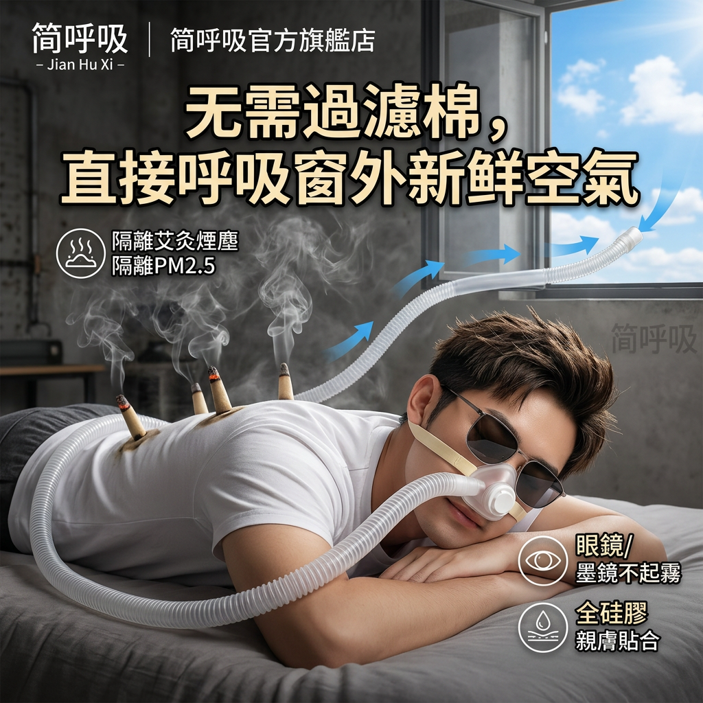 【无需滤棉】大口径呼吸阀鼻子口罩防尘鼻罩甲醛艾烟油烟二手烟