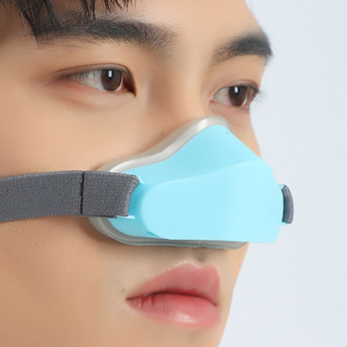 简呼吸防护鼻罩柔软硅胶定向排气