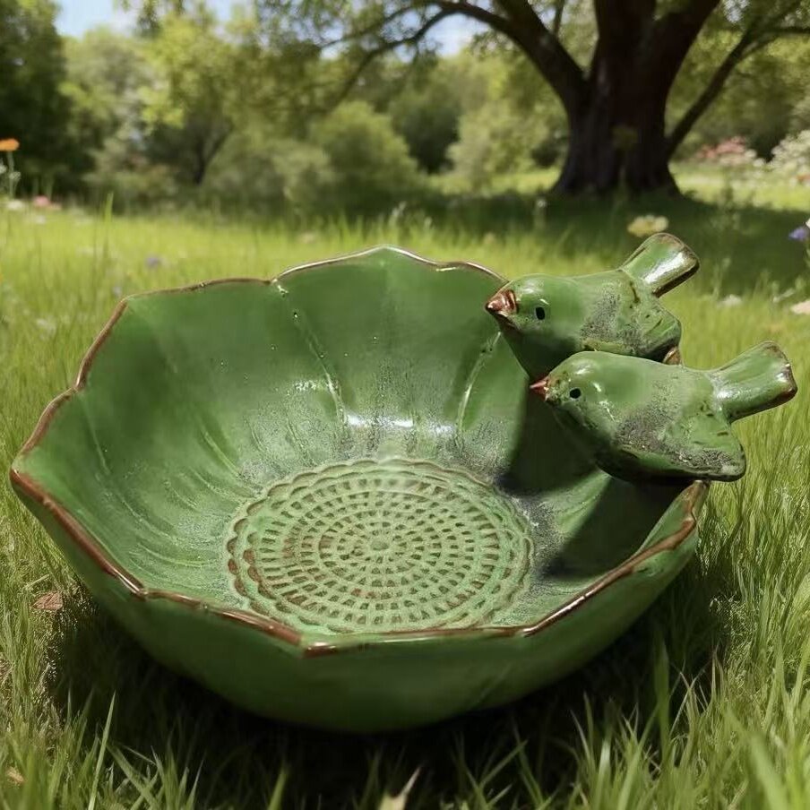 户外圆形青蛙款花盆绿植园艺手工陶瓷卡通多肉花盆个性精致小号