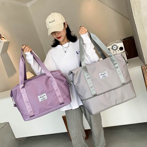 可套拉杆大容量行李包瑜伽登机包