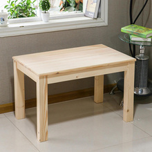 实木餐桌定制小户型家用小桌子长方形简约现代书桌工作台一体两用