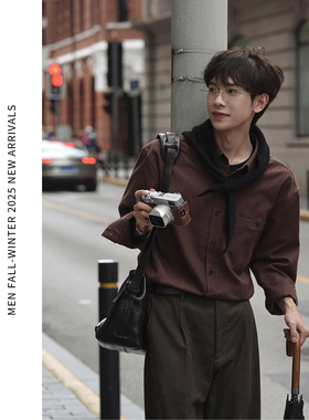 Eli 【圣诞市集】秋冬季时尚色织复古通勤松弛感免烫格纹格子衬衫