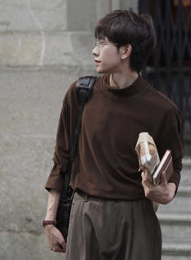 Eli【北欧日志】可机洗抗起球安泰贝羊绒软糯松弛中高领长袖打底