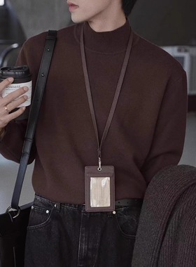 Eli【喀纳斯信笺】24冬款保暖厚半高领打底衫细针织工艺套头毛衣