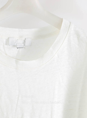 798仓库 6.18 上新 春夏软糯透气针织全亚麻短袖汗衫 2A24070