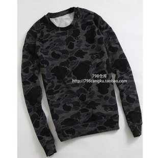 1A1610 军旅风艺术迷彩有机棉毛圈卫衣男款 798 尖货法国独特时尚
