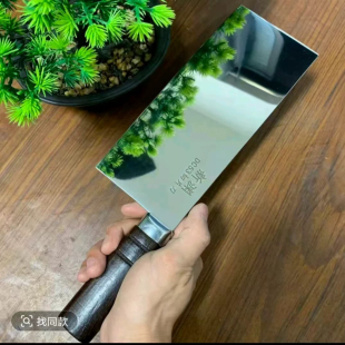 龙泉手工锻打DC53模具钢菜刀超镜面菜刀锻打切片刀家用商用超锋利