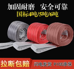 cáp thép mạ kẽm Tùy chỉnh 
            4T5t6 tấn Dây nâng 3m nâng sling sợi tổng hợp cường độ cao cần cẩu vành đai lái xe bảo hiểm sling công nghiệp CE dây cáp cẩu cáp xoắn