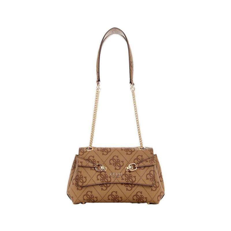 代购GUESS女士手提包轻便携带日常使用可调节肩带双扣闭合棕色,箱包皮具/热销女包/男包,手拿包,淘宝优惠券,粉丝福利购,淘宝优惠卷