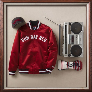 代购Sun Day Red x Starter联名 '92复古周日红 老虎伍兹高尔夫