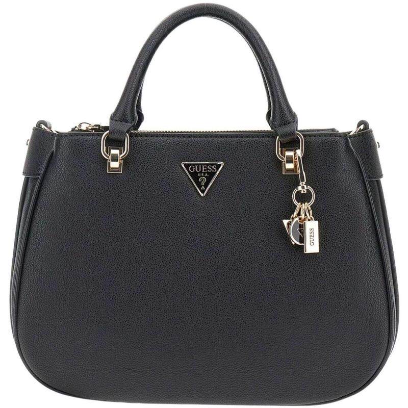 代购GUESS女士手提包可手提可肩背拉链开合挂饰装饰黑色皮革纹理,箱包皮具/热销女包/男包,手拿包,淘宝优惠券,粉丝福利购,淘宝优惠卷