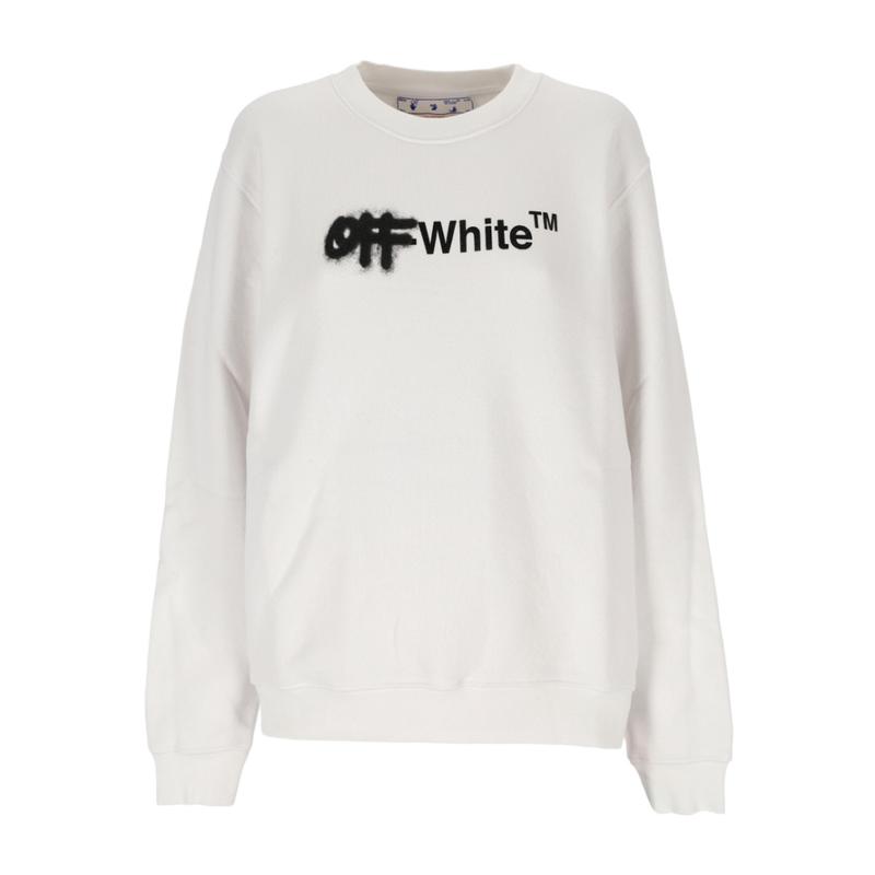 offwhite卫衣女透气柔软亲肤时尚宽松圆领半高领休闲街头风